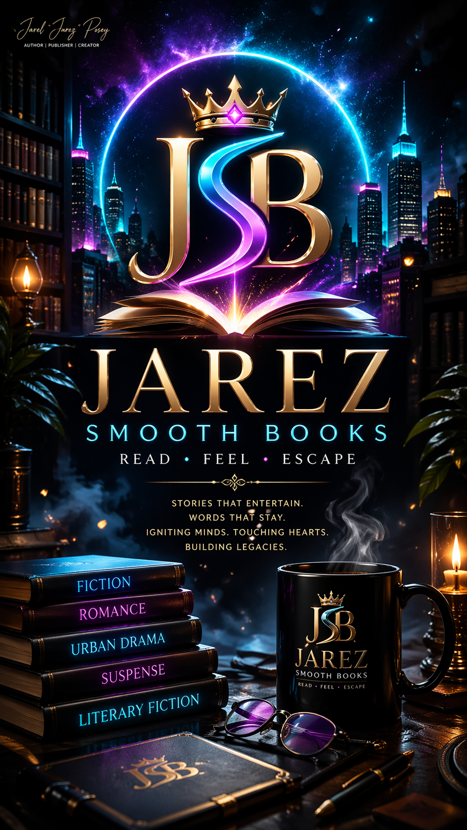 Jarez Smooth Books visual backdrop